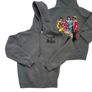 NWOT The Beatles Music Band Sgt Pepper by Rock Off zip up Hoodie